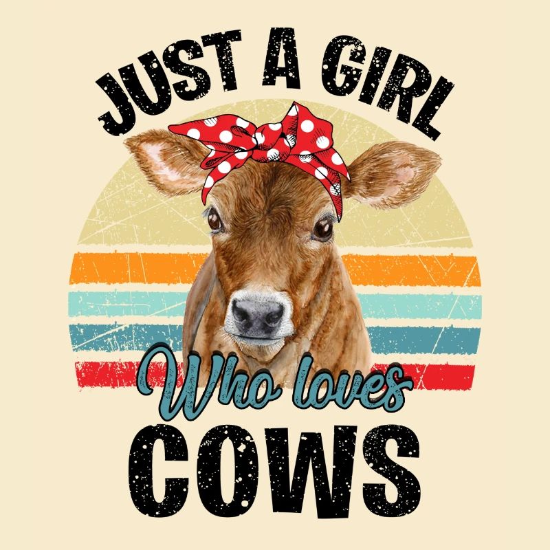 Nur ein Mädchen, das Kühe liebt