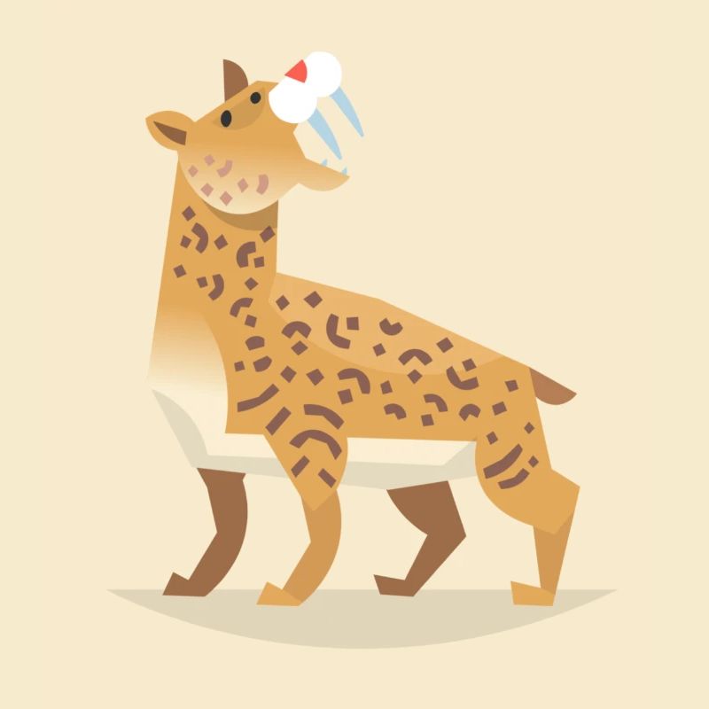 Säbelzahntiger Design