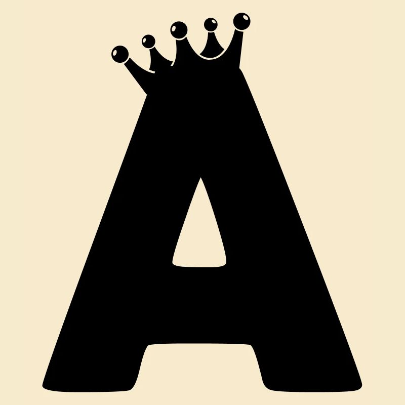 Buchstabe A Krone