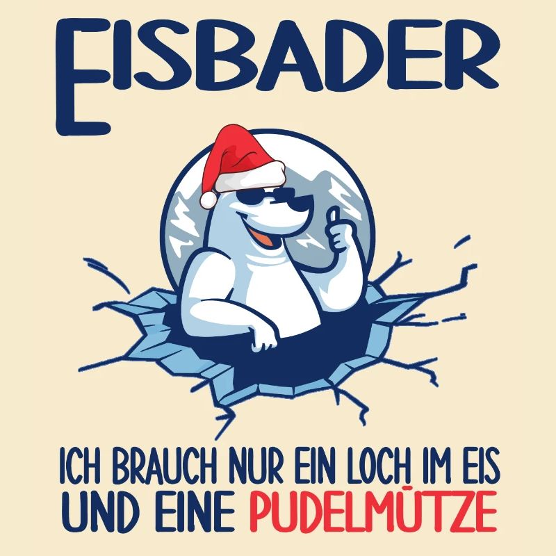eisbader winterbader pudelmütze eisloch eisbad