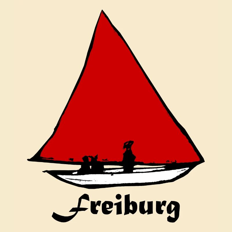 Bächleboot Rot in Freiburg Ernst Ludwig Kirchner