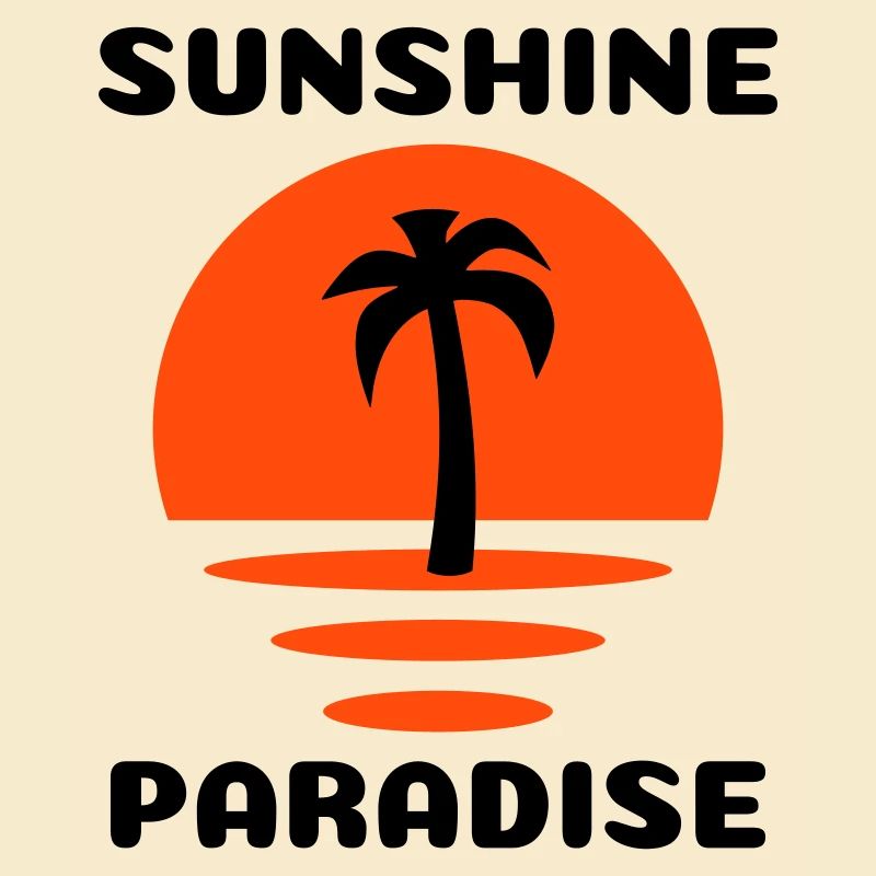 Sunshine, paradise (Half Sun, Palm Tree)