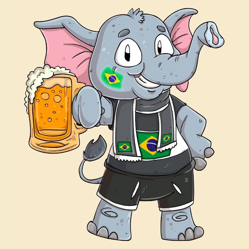 Brasilien Fan Elefant