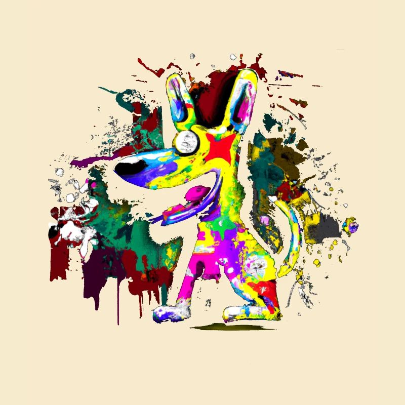 Graffiti Hund