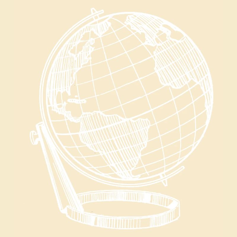 perfekter Globus Weiß Reise Erde