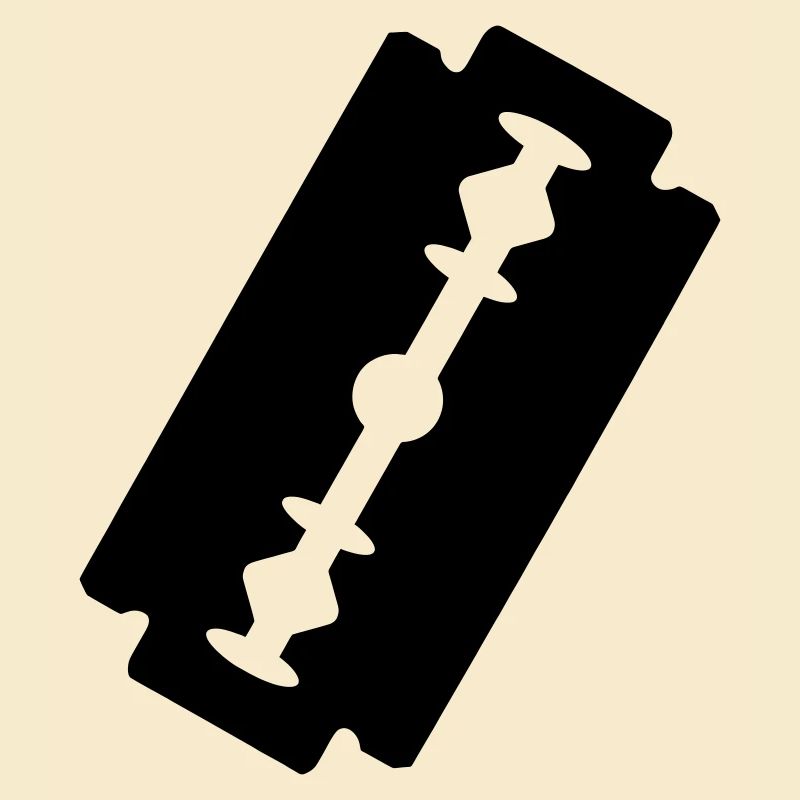 Logo-Rasierklinge.