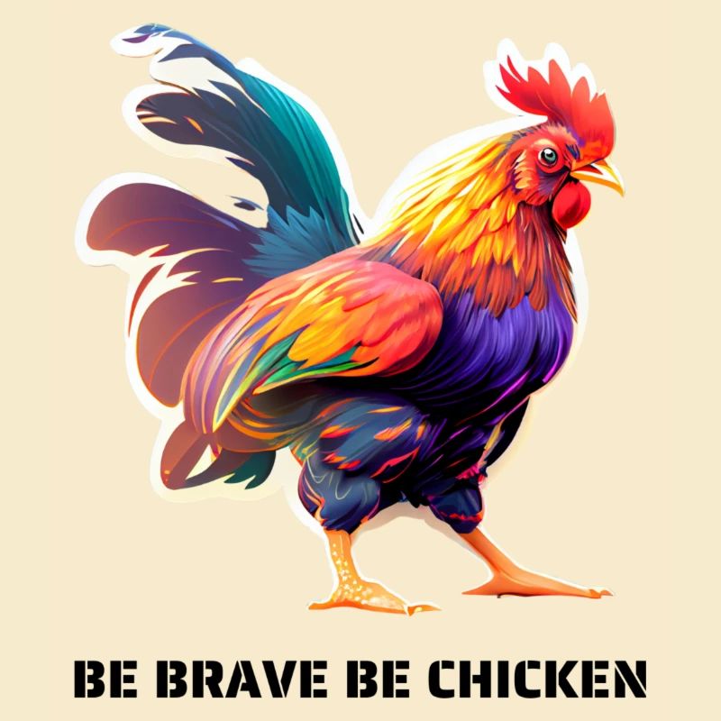 BE BRAVE BE CHICKEN