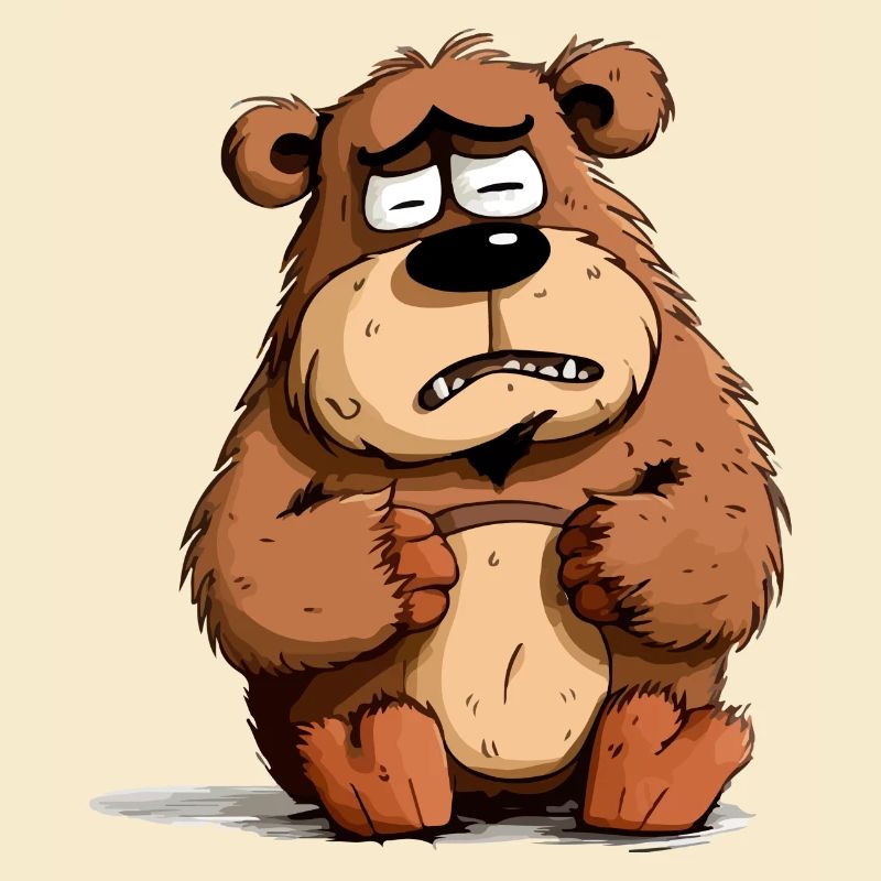 Jacky the grumpy bear