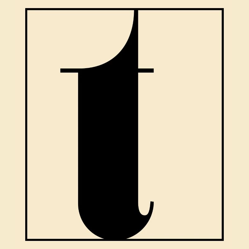Buchstaben-Alphabet t