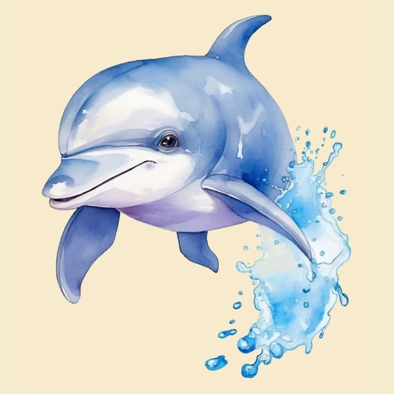Blauer Delphin