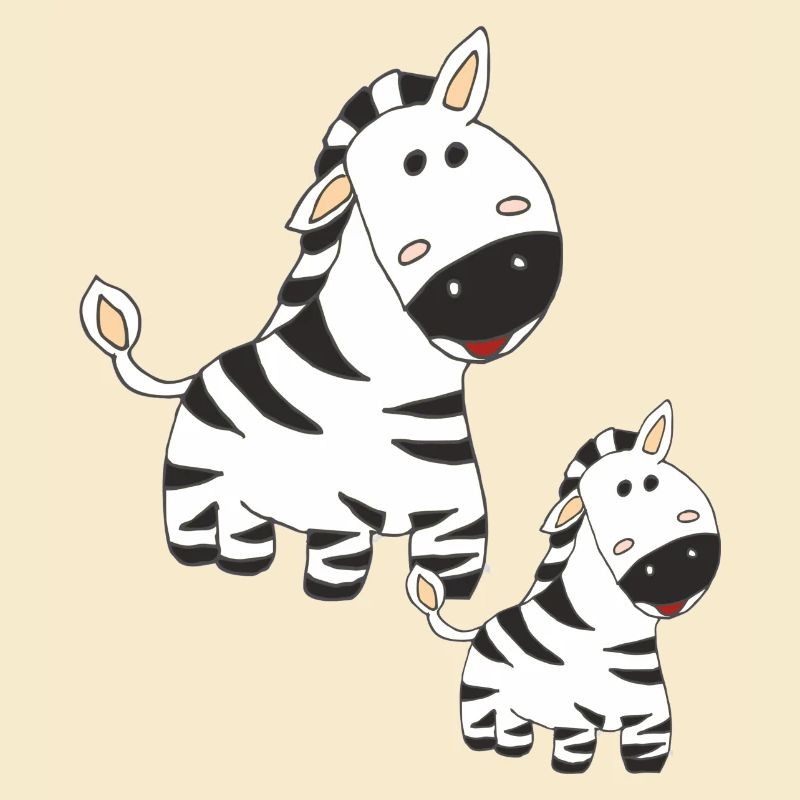 zebra mutter und kind