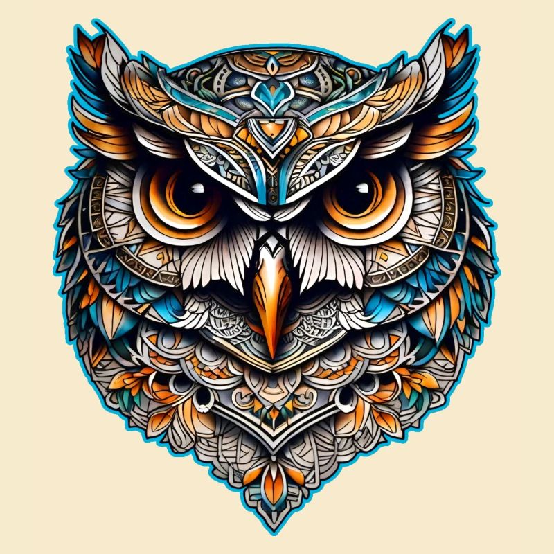 Coole Steampunk Eule