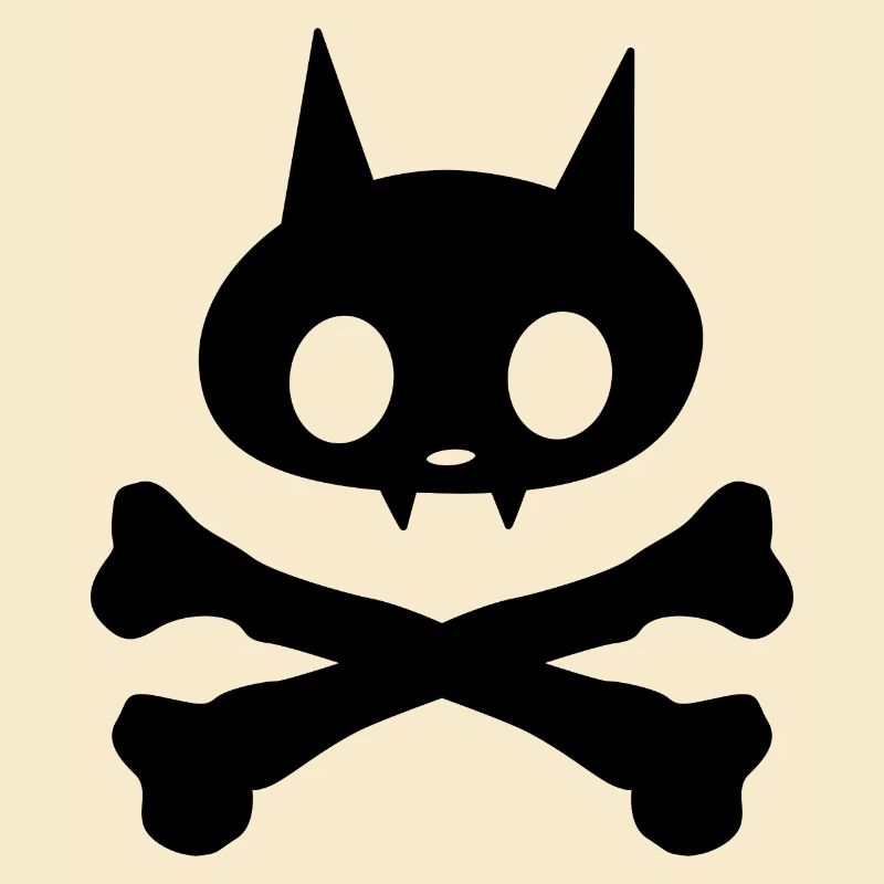 Skelett-Katze