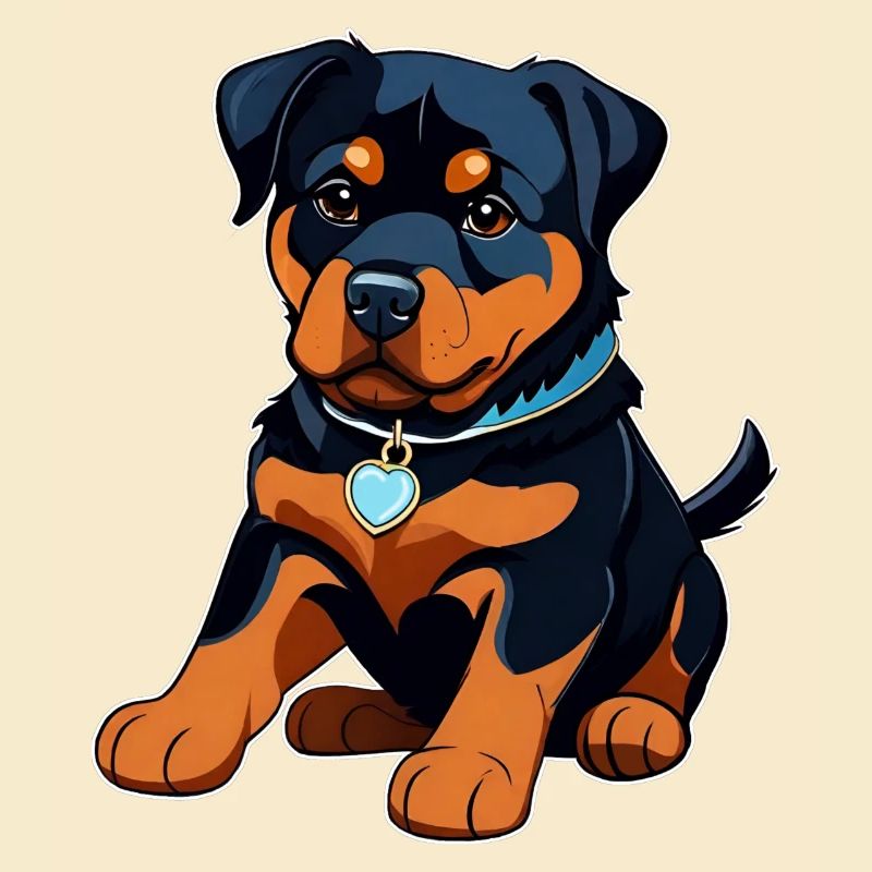 Chiot Rottweiler mignon