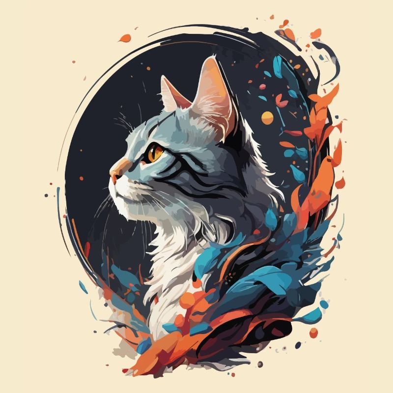 Bunte Katze