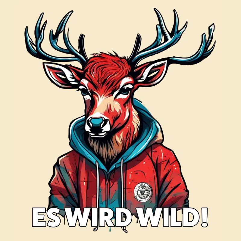 Es wird Wild Jäger Reh Rotwild