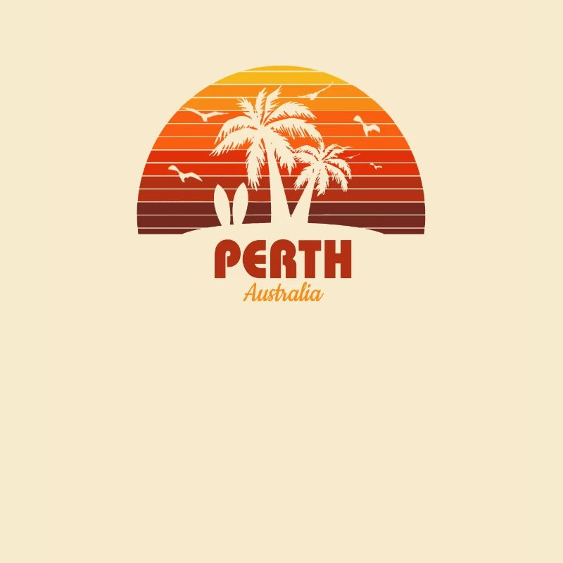 Cool Perth Australie plage coucher de soleil Souvenir