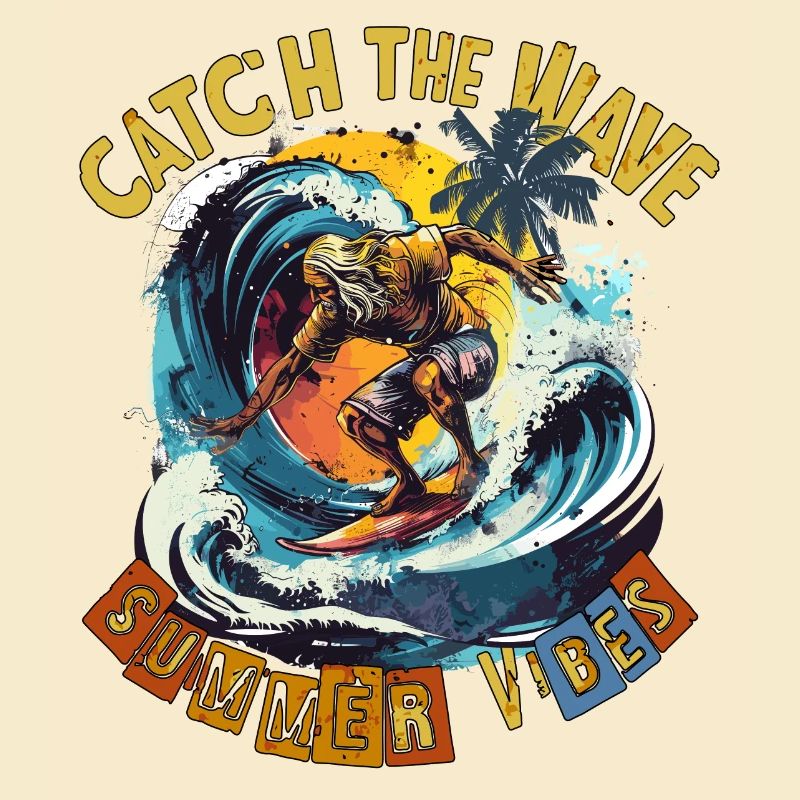 Catch the Wave Surf Retro
