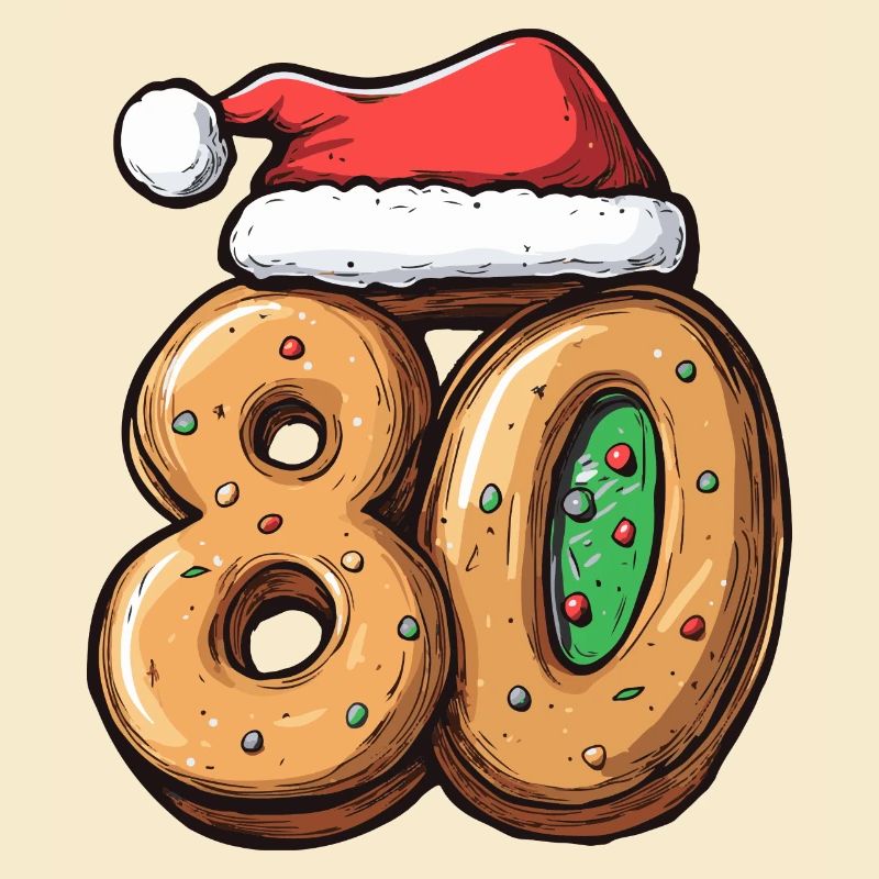 Biscuit de Noël à 80 chiffres