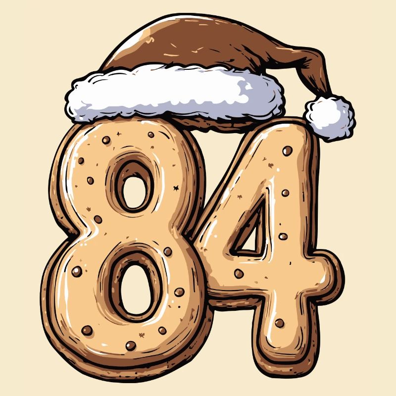 Biscuit de Noël à 84 chiffres