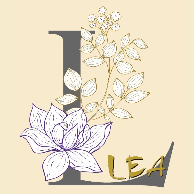 Buchstabe L Initiale Lea