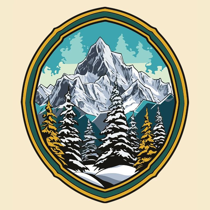Mountains Forest Summits Ski