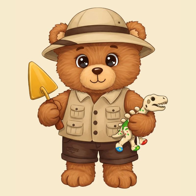 Teddy Bear Archaeologist