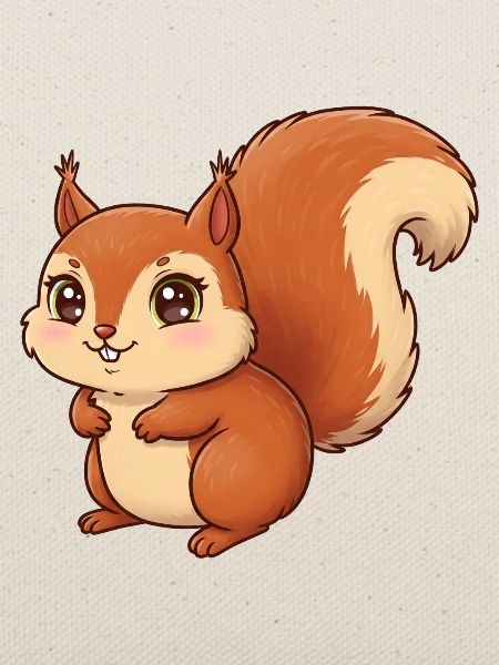 Tier Cartoon Eichhörnchen