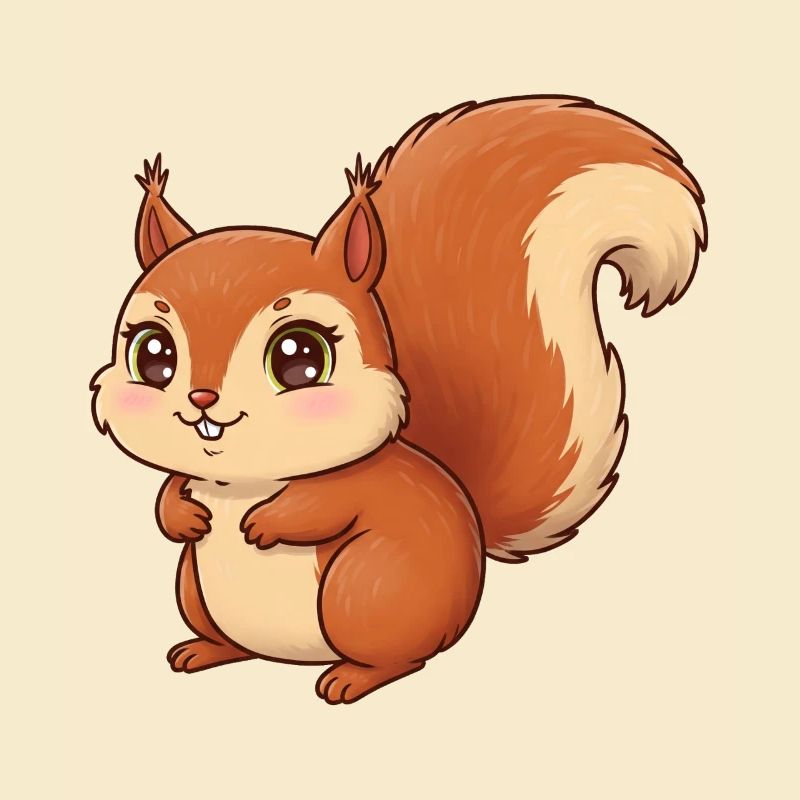 Tier Cartoon Eichhörnchen
