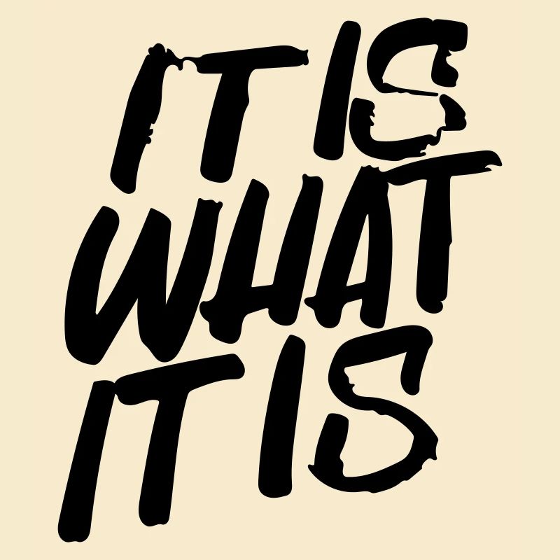 it is what it is