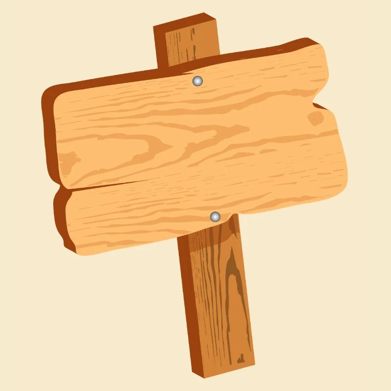 Panneau rustique en aspect bois sans texte