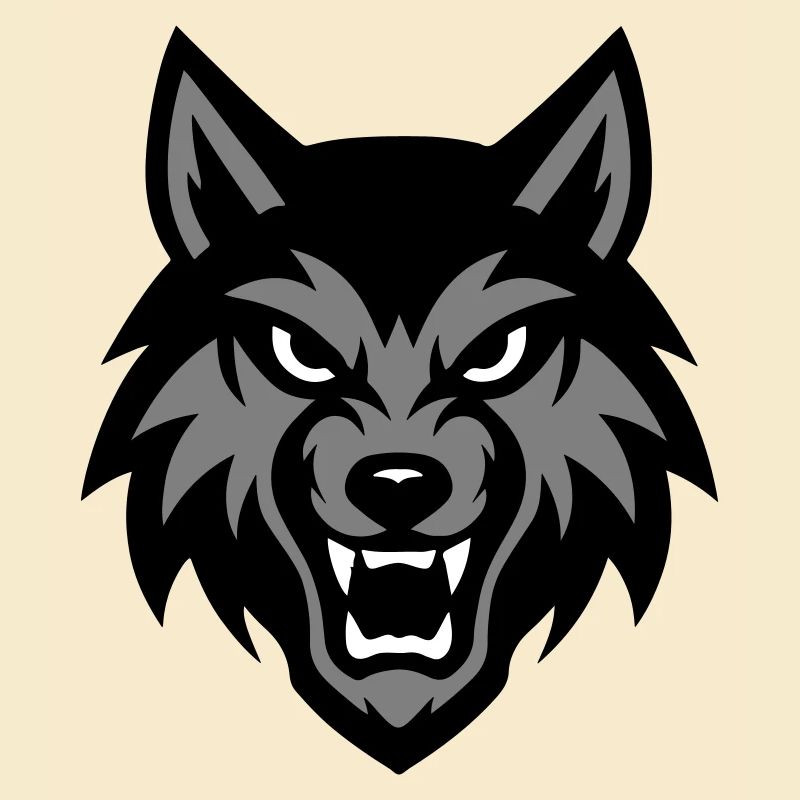 Wolf Kopf Tier
