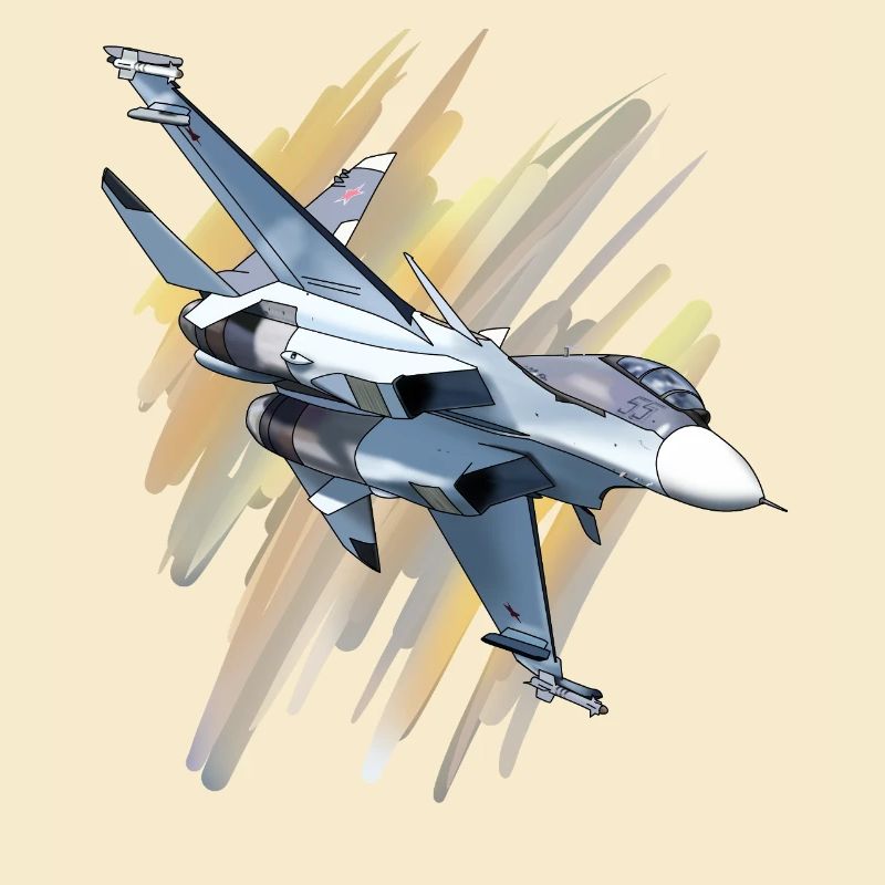 Kampfjet im Dynamikdesign