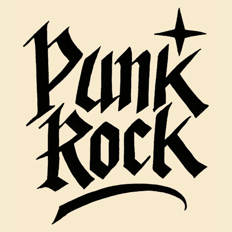 Punk Rock Gothic Lettering