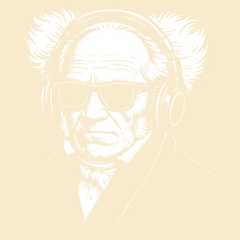 Vintage Schopenhauer German Philosopher Portrait