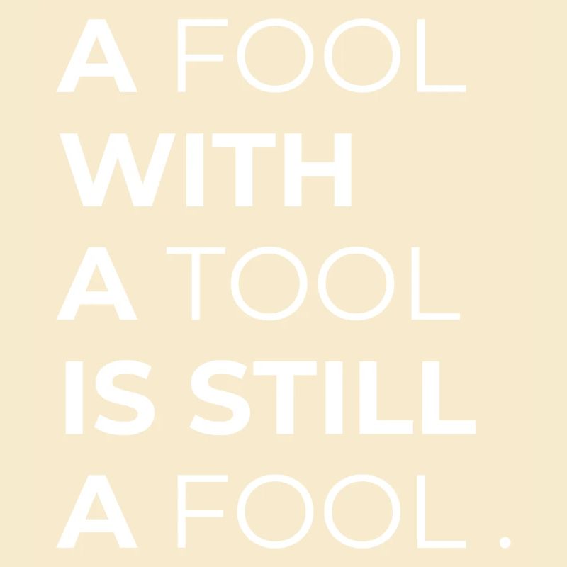 Toolwise Fool: Bold Typography