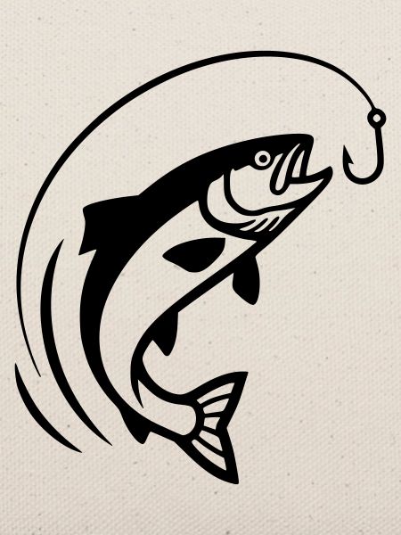 Springender Fisch Haken Biss Action