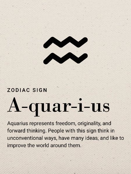 Aquarius - Zodiac Sign