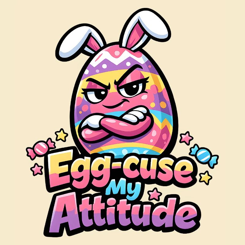 Egg-Cuse My Attitude Easter