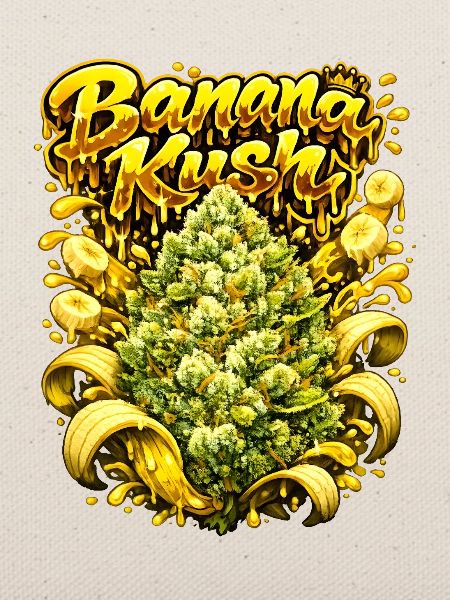 Banana Kush Graffiti-Kunstdruck