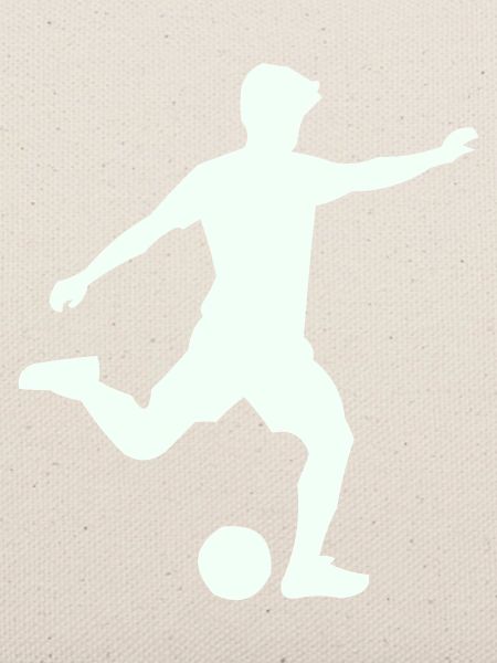 Kicker-Silhouette im Sprung