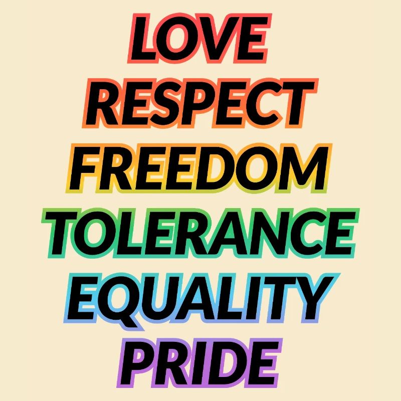 Pride Rainbow Values Tee