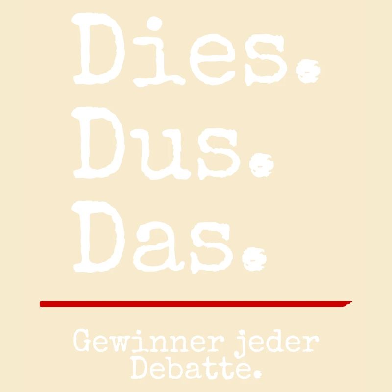 Dies Dus Das Debatte (black)