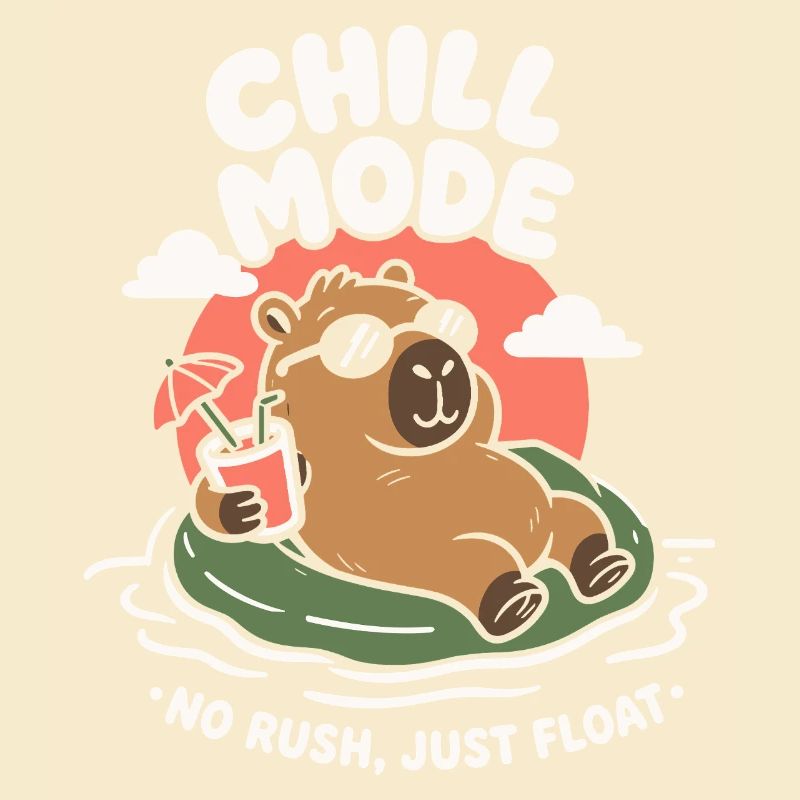 Chill Mode Summer Capybara