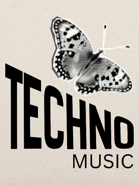 Monochromer Halbton-Schmetterling