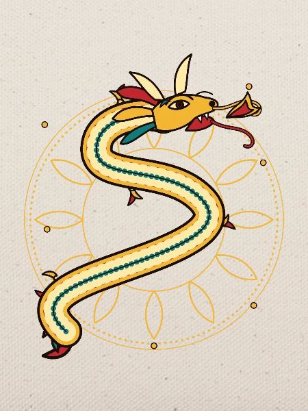 Goldener Drache