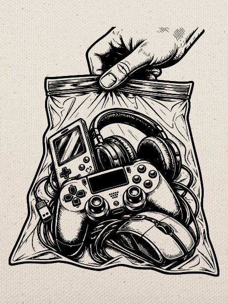 Suchtspiele – Gamer-Konsolen-Controller-Tasche