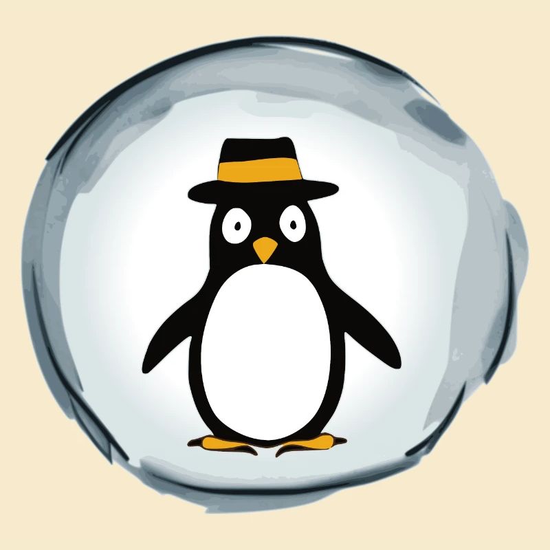 Pinguin mit Hut