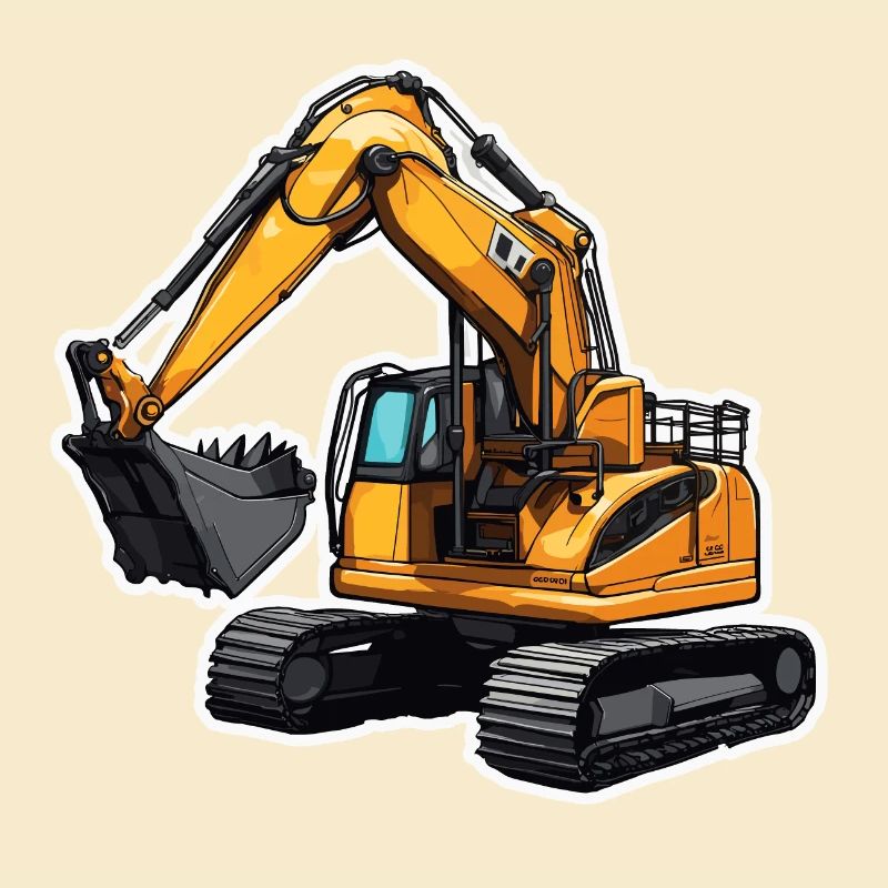 Excavator / construction site / machine /digging / shovel