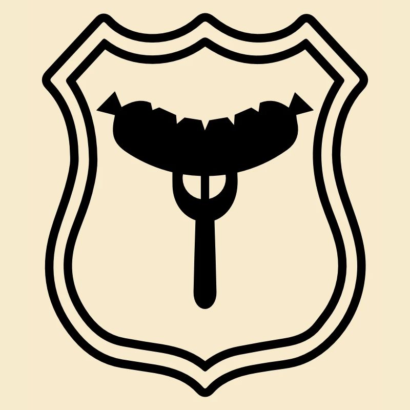 Wurst Gabel Wappen